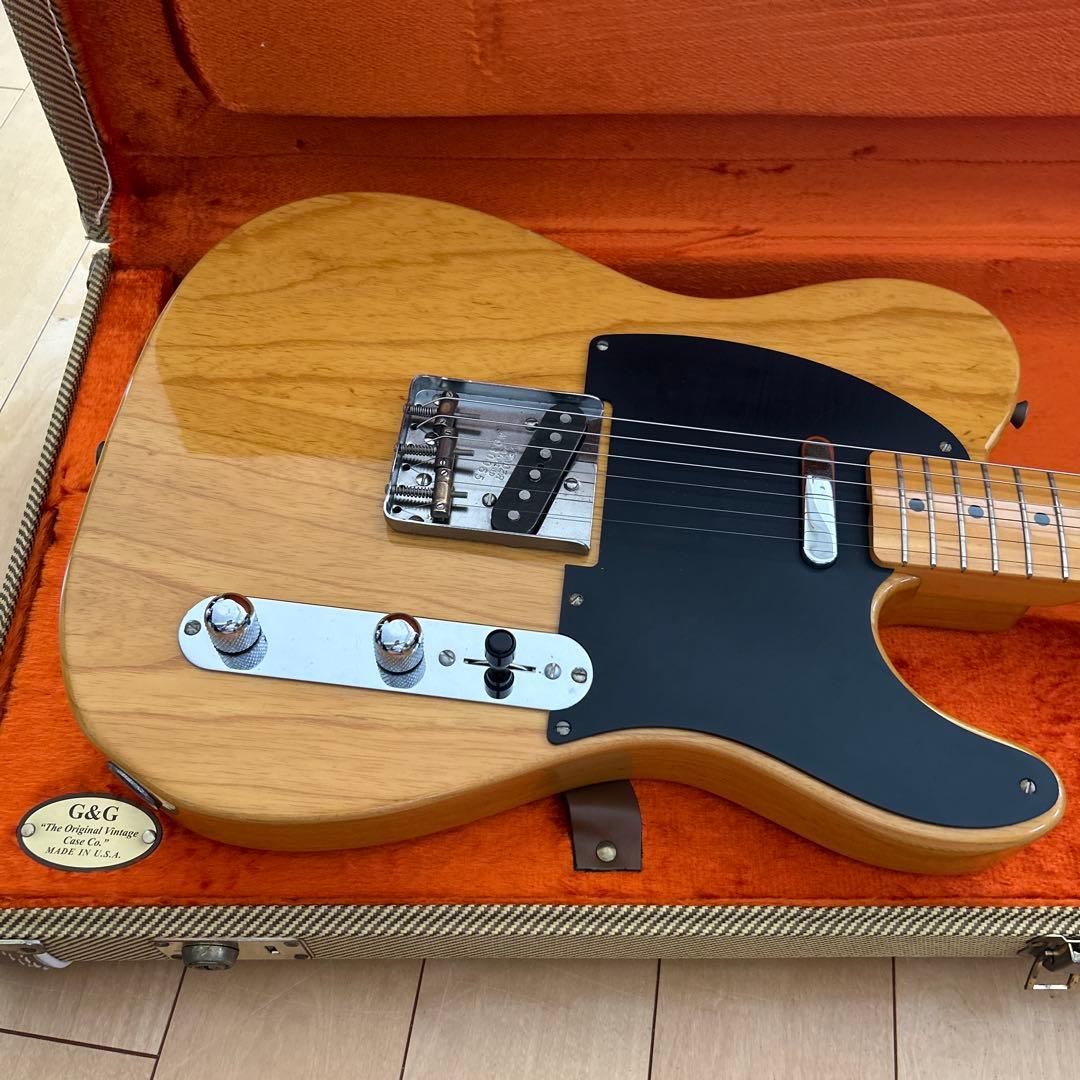 日本製 Fender 52テレキャスター マイナスビス G&Gツイードケース付