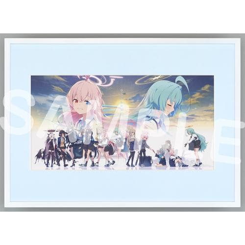 ブルーアーカイブ 夢が残した足跡 額装イラスト 箔加工アート ブルアカ