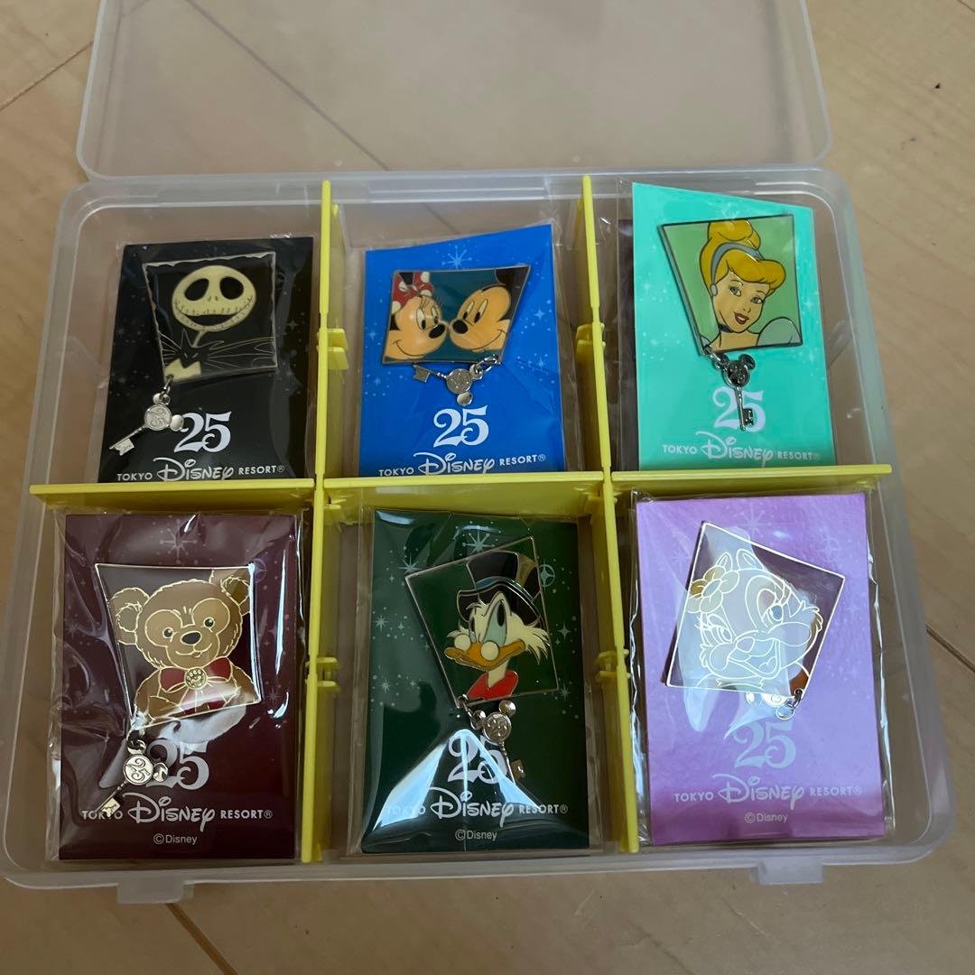 東京ディズニーリゾート２５周年配布ピンコンプリート