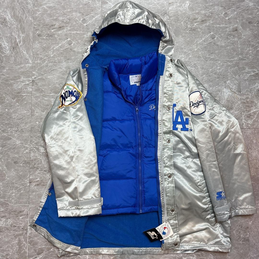 90s 希少 新品 非売品 ドジャース 2way ベンチコート M ダウンベスト