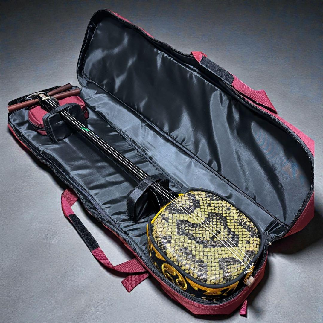 初心者安心✨沖縄三線 人工皮 入門フルセット 美品 和楽器 三線 美品✨