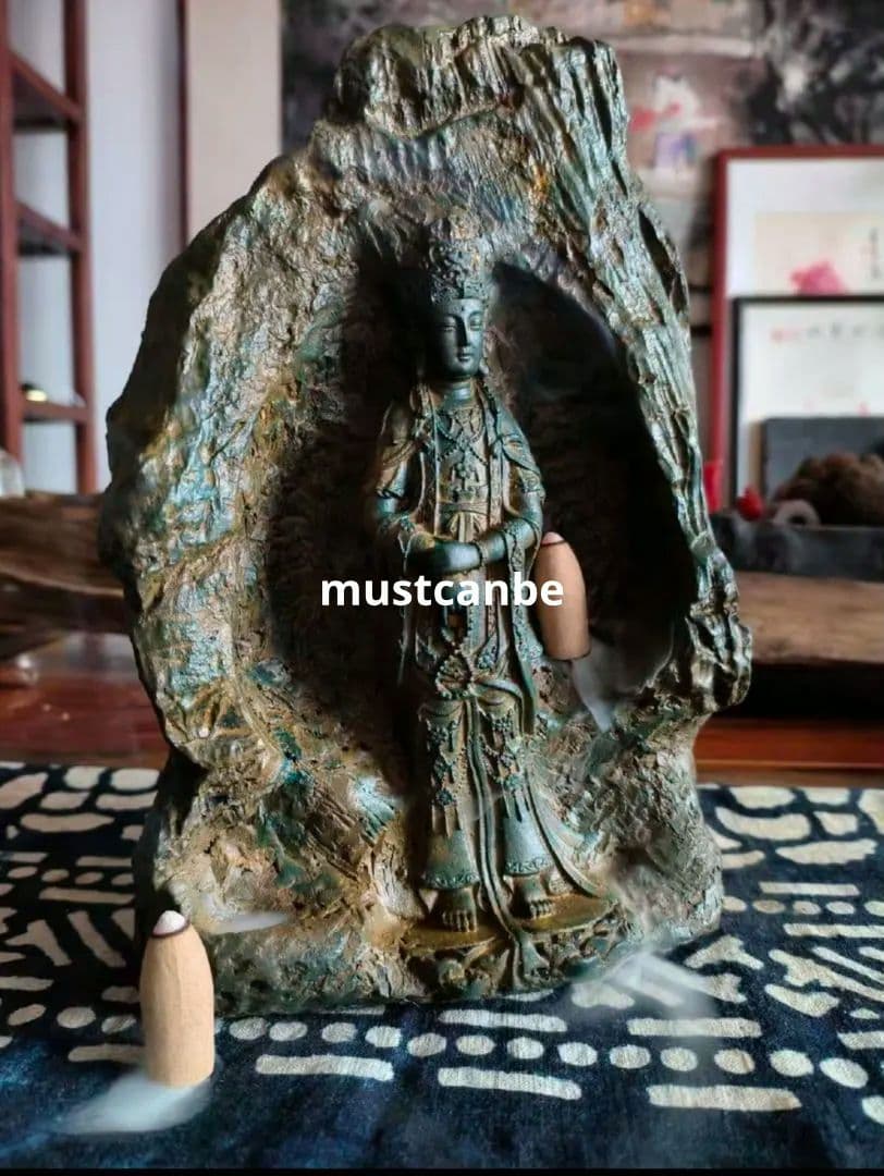 石像 石仏 観音仏像 禅意 置物 香座書房 文鎮 茶道茶台 装飾品 工芸品 置物