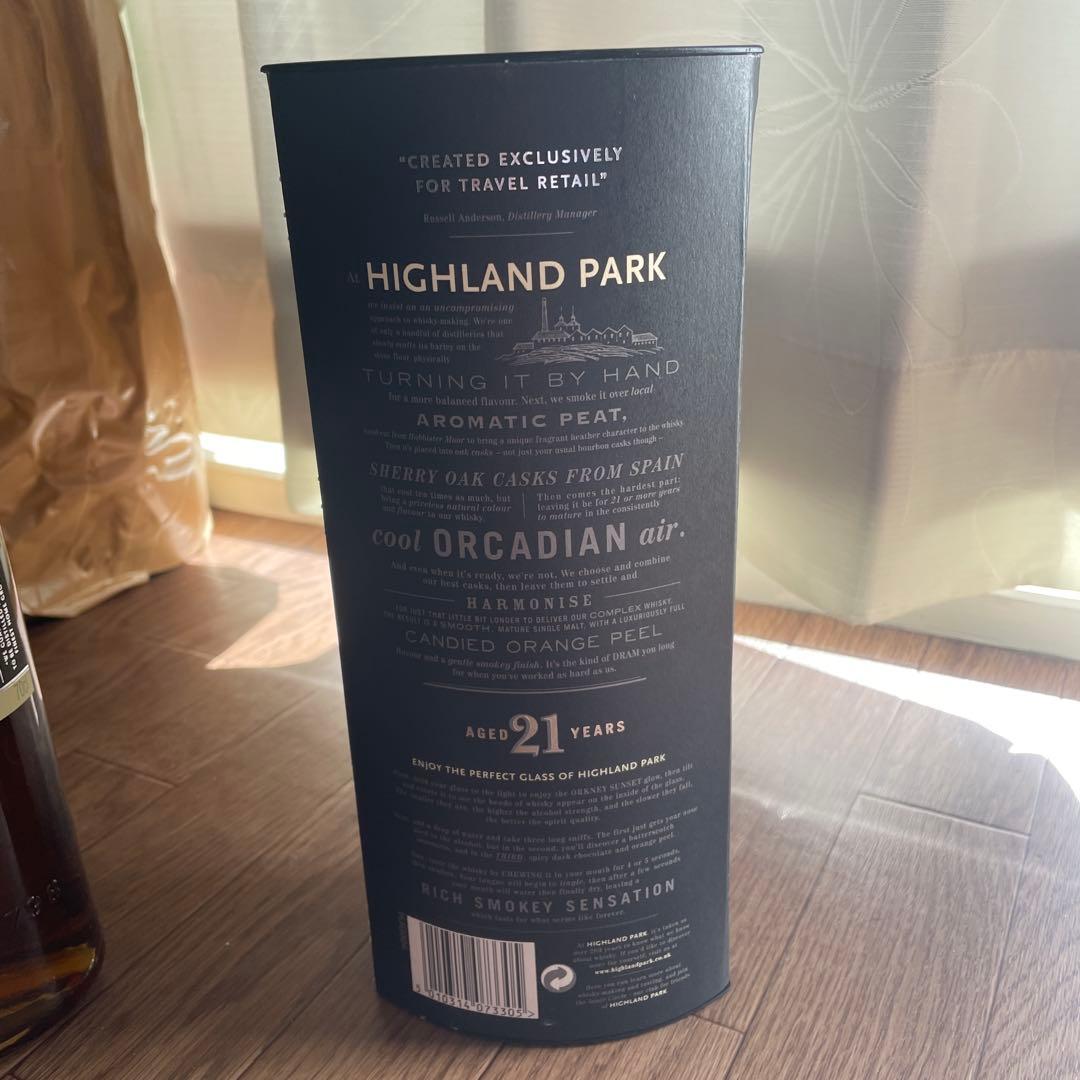 終売ボトル　ハイランドパーク 21年 700mlオールドボトル