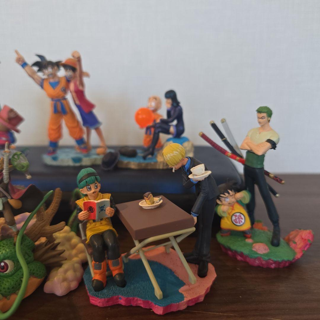 ドラゴンボールカプセル ワンピースコラボ 彩色フルコンプ