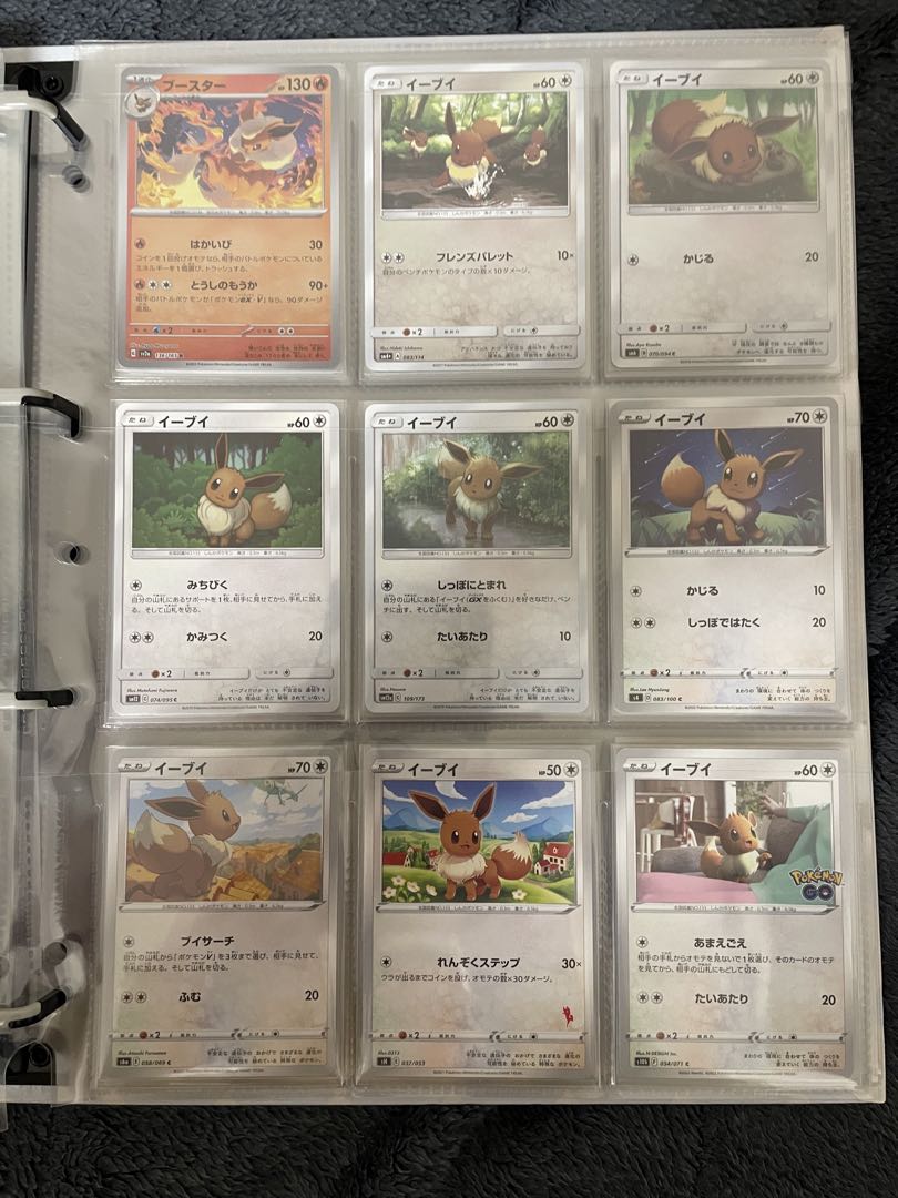 ポケモンカード　引退品　ブイズのみ　ファイル付き