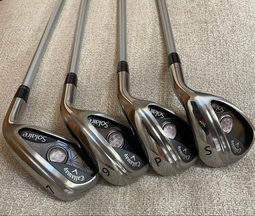 Callaway Solaire クラブ8本セット キャディバック付　ピンク