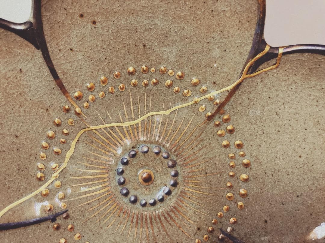 【値下げ】 乾山写 花形 果物皿 5客