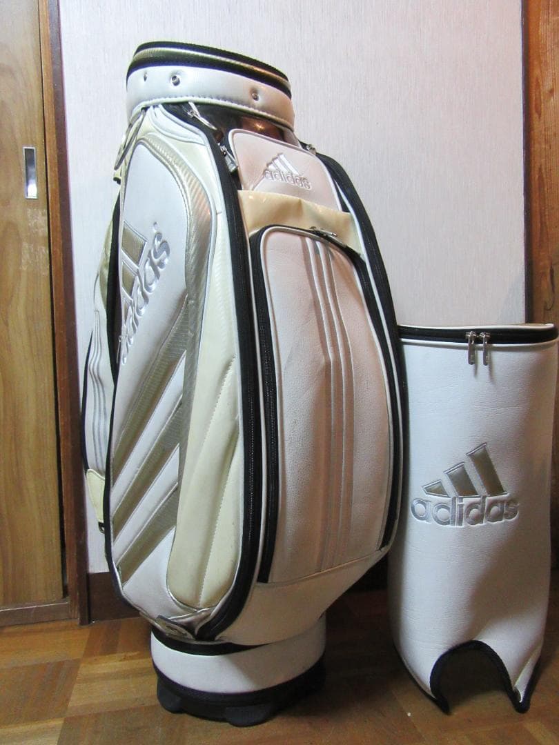 ★☆★アディダス★adidas★3点式★キャディ-バック★白★☆★