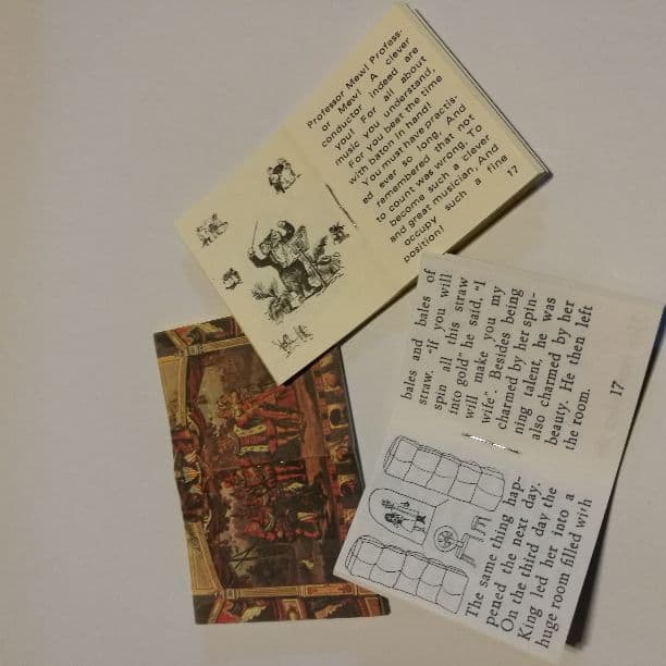 ミニチュア　本　ミニブック　長靴を履いた猫　他　３冊　豆本