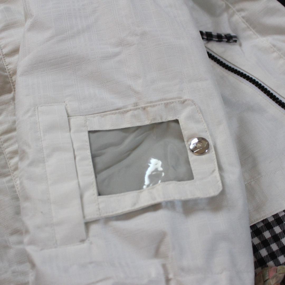 美品★KASTLEホワイト×ブラックギンガムチェックスキーウェア レディースL