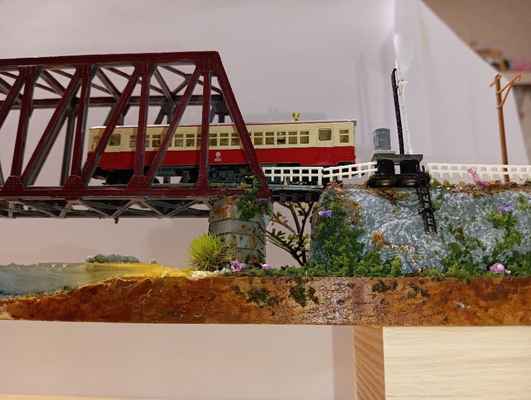 Nゲージ 鉄道模型ジオラマ（車両付き）その3