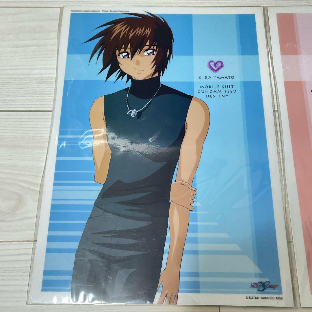 ラクス・クライン　キラ・ヤマト　クリアポスター　ガンダム SEEDD 希少品