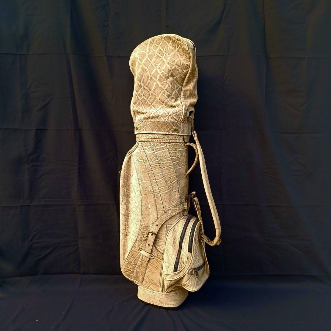 kasco キャスコ 総 象 革 エレファント キャディバッグ ゴルフ バッグ