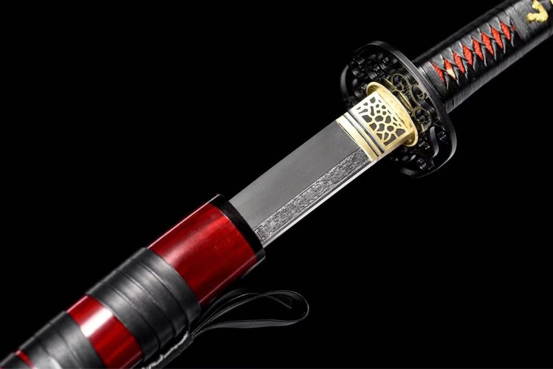 紅凰 本牛革柄巻 日本刀 武具 鑑賞刀 居合刀 模造刀 舞踊刀