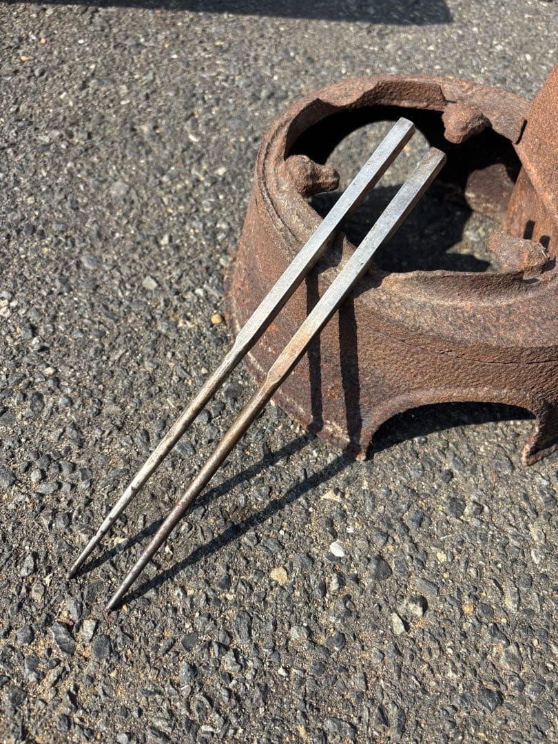 長火鉢　龍文堂酒燗器付　銅蓋　火箸付　囲炉裏座卓 引出し付き　灰付　当時物