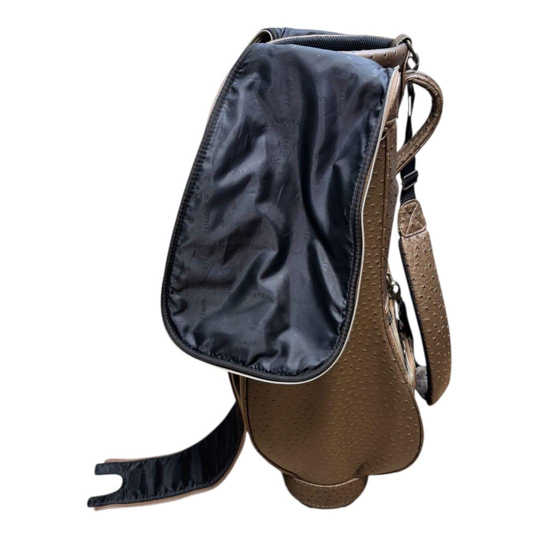 【美品】ブリヂストン ファイズ PHYZ キャディバック ブラウン クロコダイル