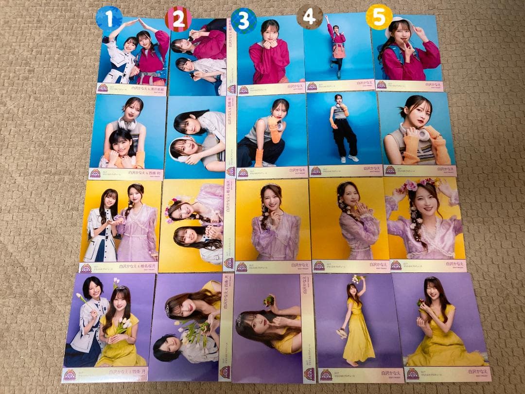 ナナニジ　22/7　かなえるをプロデュース　ブロマイド　バラ売り