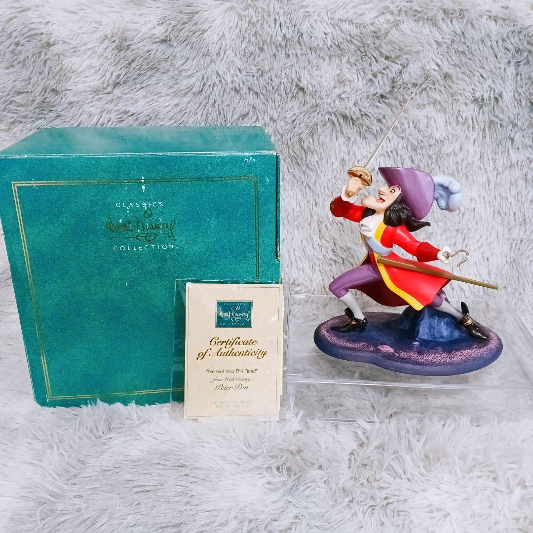 ☆WDCC限定☆ピーターパンフック船長フィギュア箱COA付40周年希少公式正規品