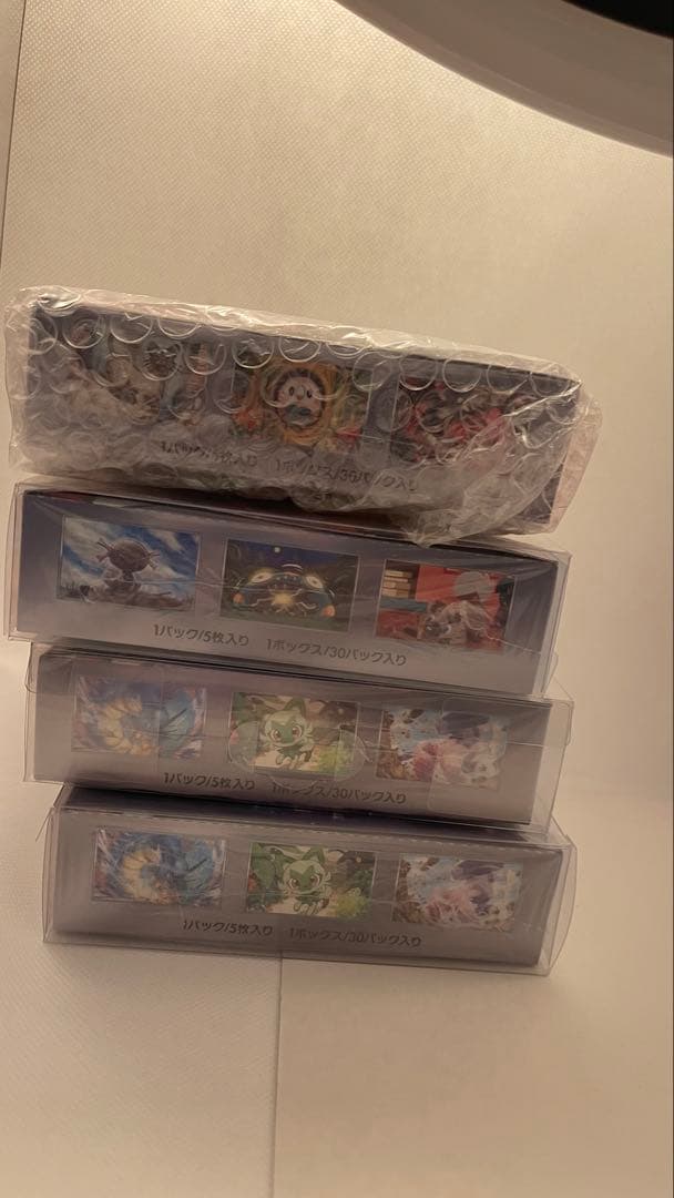 ポケモンカード　4BOX シュリンク付き　保護ケース付き