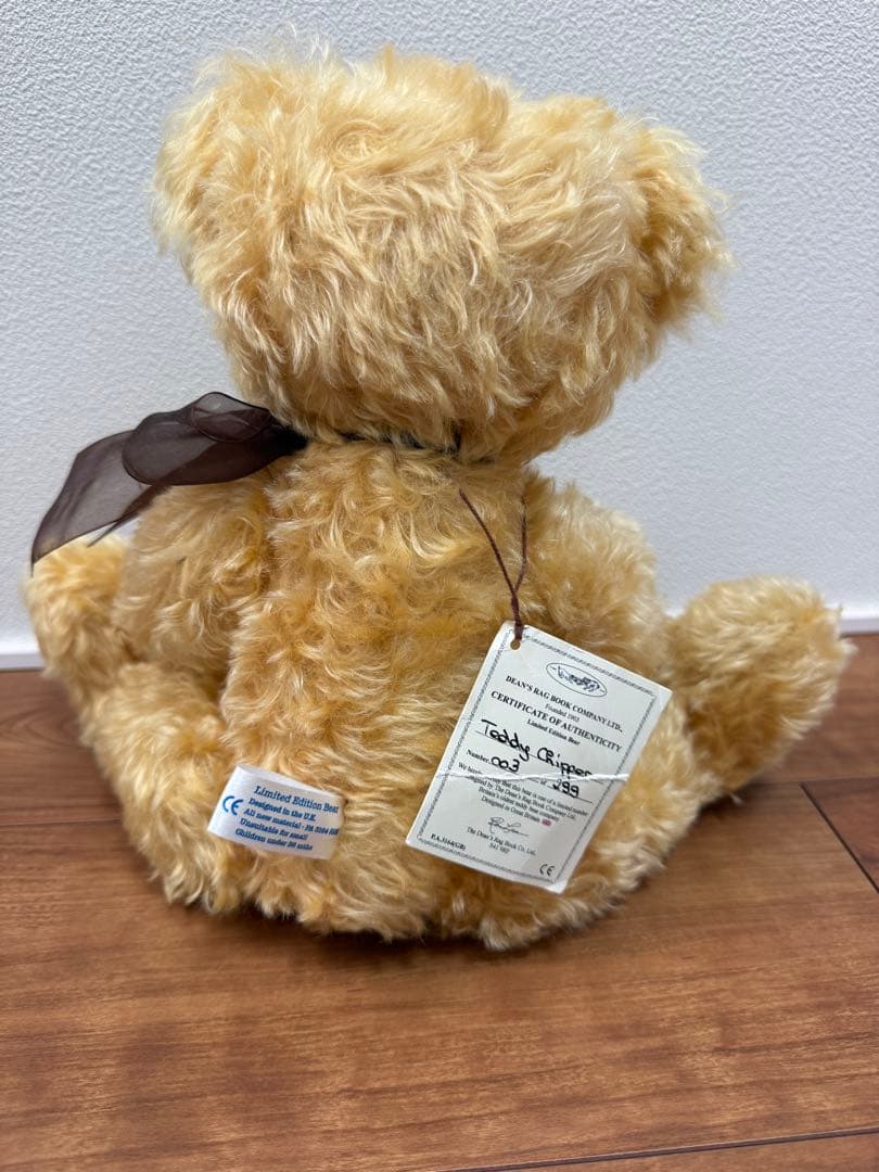 【1桁シリアル】Dean's テディベア 限定299体 003番 英国製