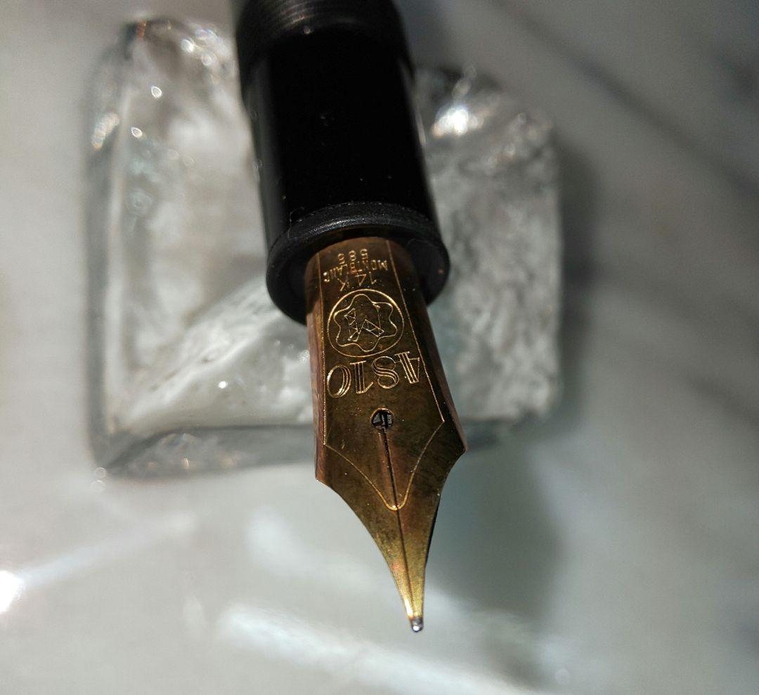 【ジャンク品】 MONTBLANC マイスターシュテュック 14K万年筆