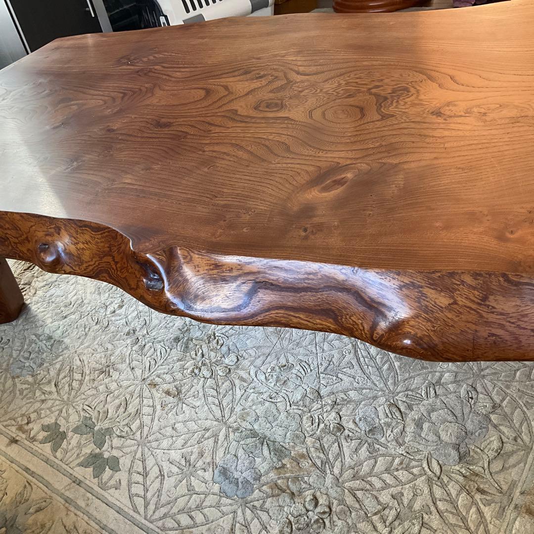 希少な屋久杉一枚板、ローテーブル、座卓