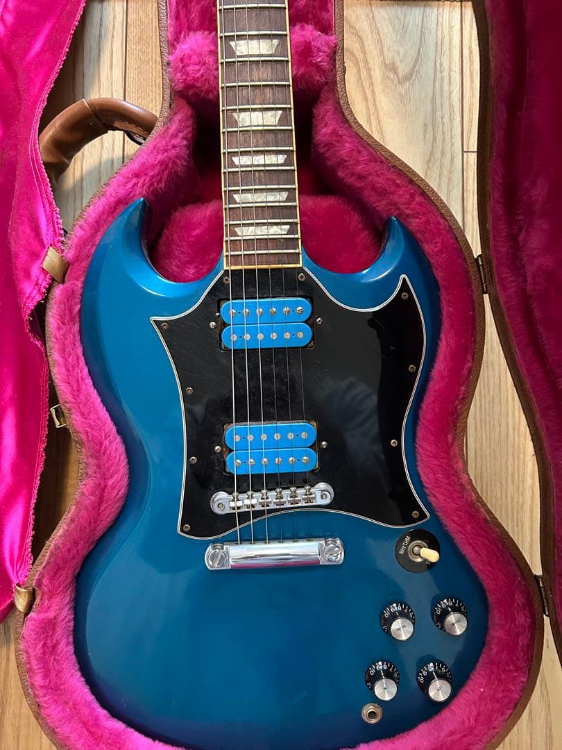 Gibson93年SG Standard CAB青 ハードケースピックアップ付