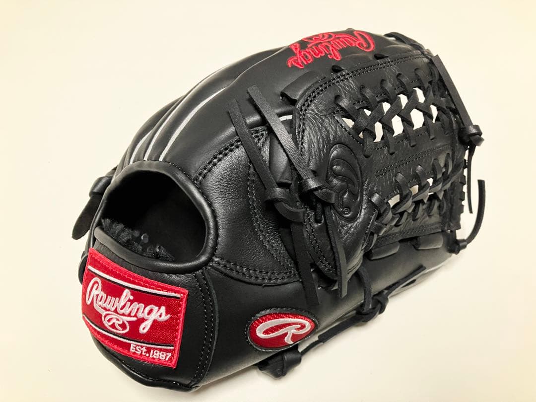 ローリングス 黒Rawlings軟式野球 /ソフトボール兼用グラブ 成