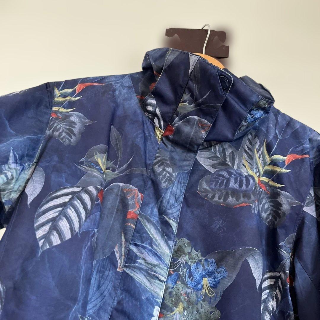 ROXY ネイビー 花柄 スノーボードジャケット　オレンジパンツ　2点セット