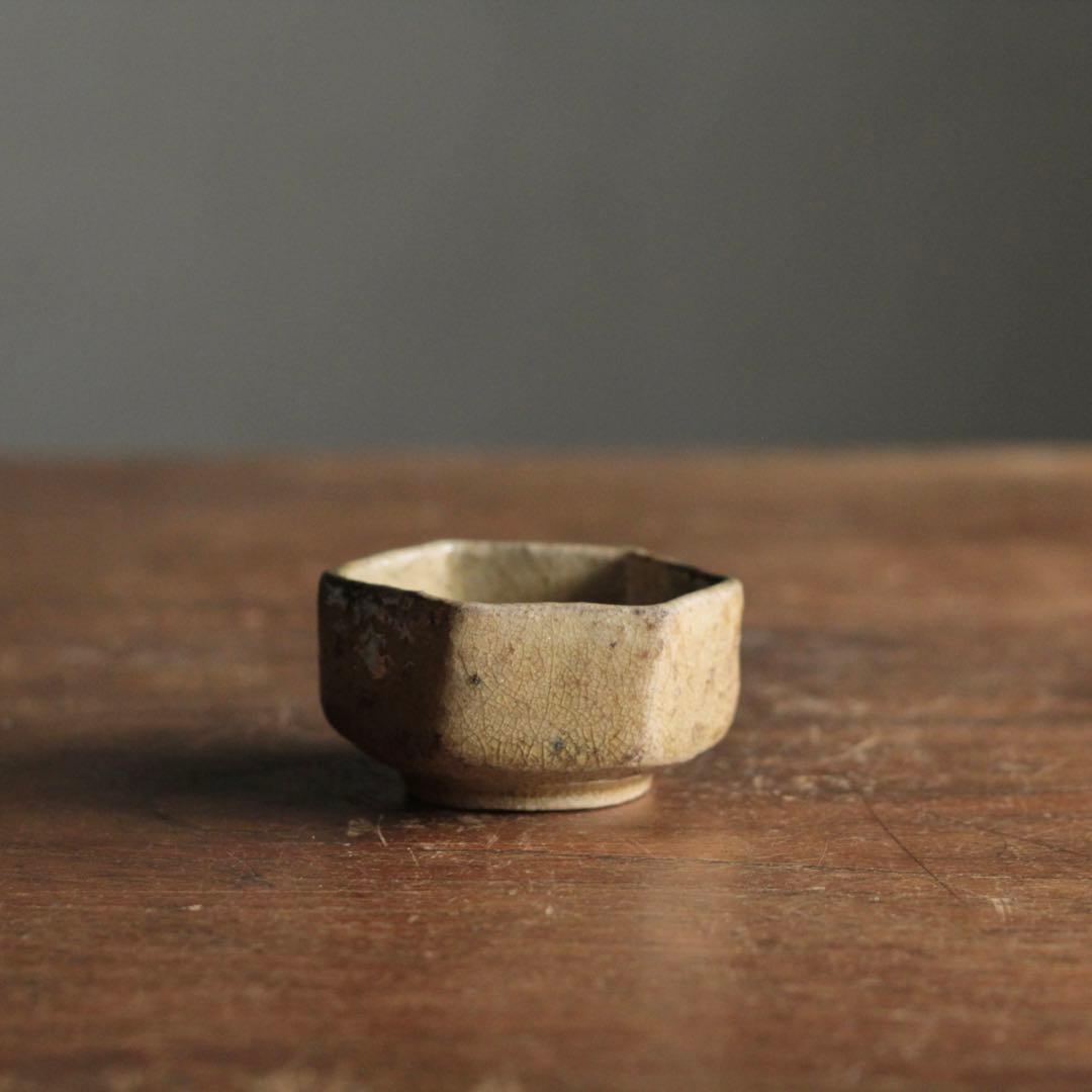 六角 平盃 酒器 盃 ぐい呑み 古美術 古道具 アンティーク