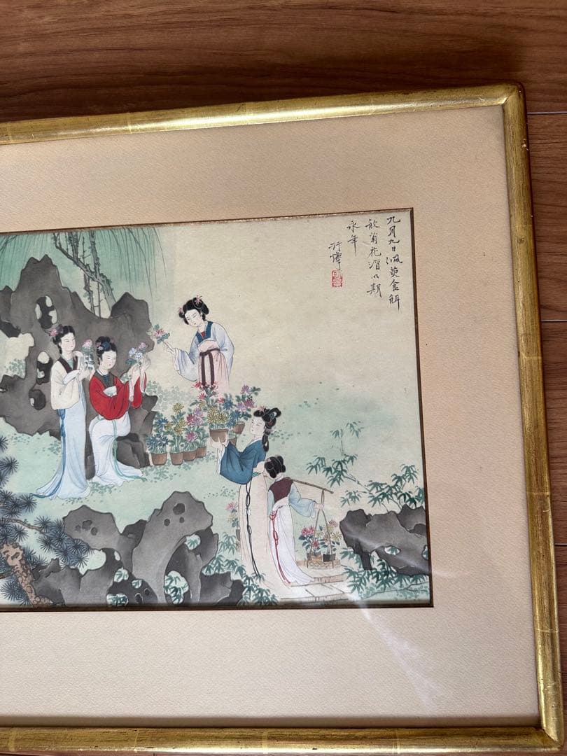 大幅値下げ！仕女図　水墨画　水彩画