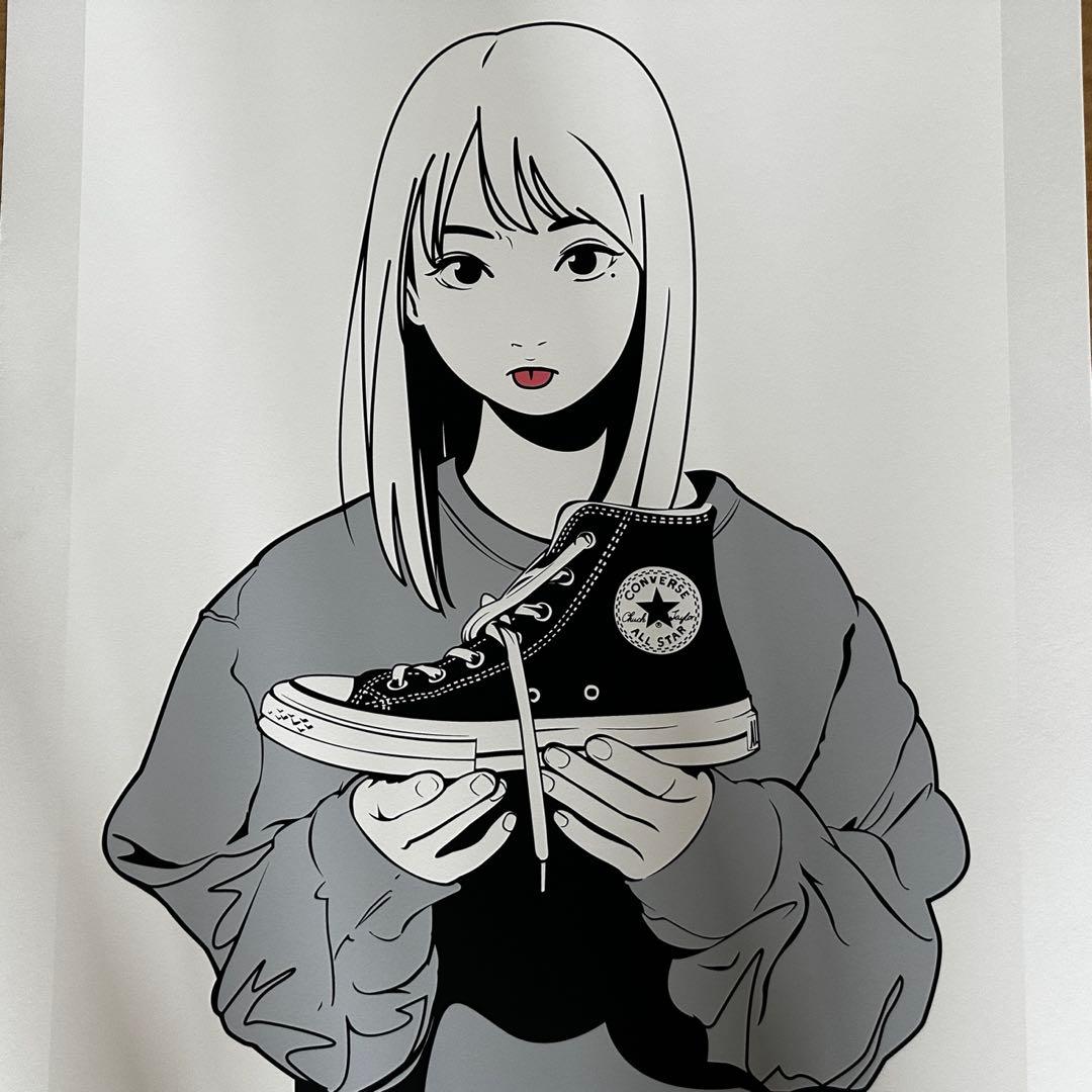 「履かないの？」Black×Black シルクスクリーン