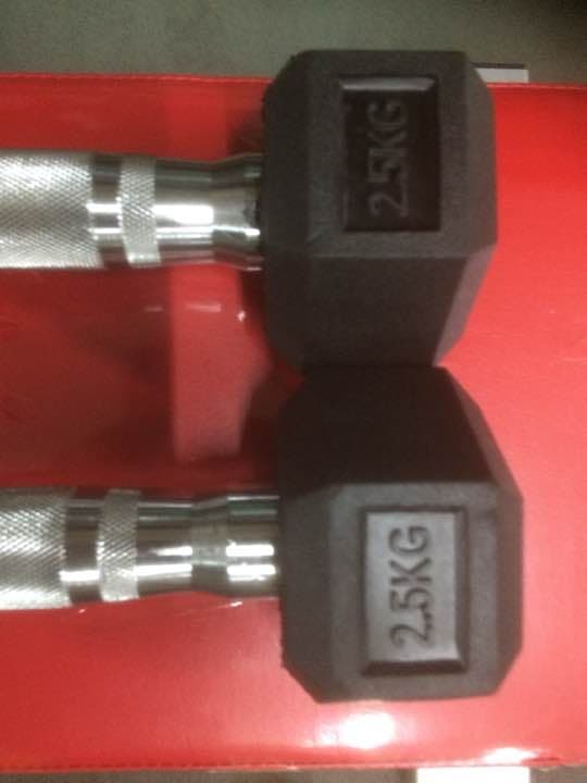 ラバーヘックスダンベル 5kg   10kg