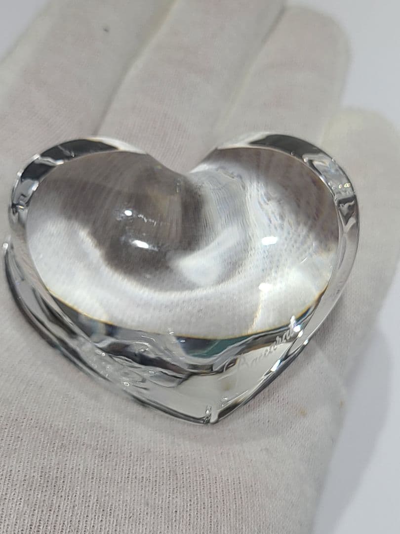 Baccarat ハート型 ペーパーウェイト　オブジェ バカラ