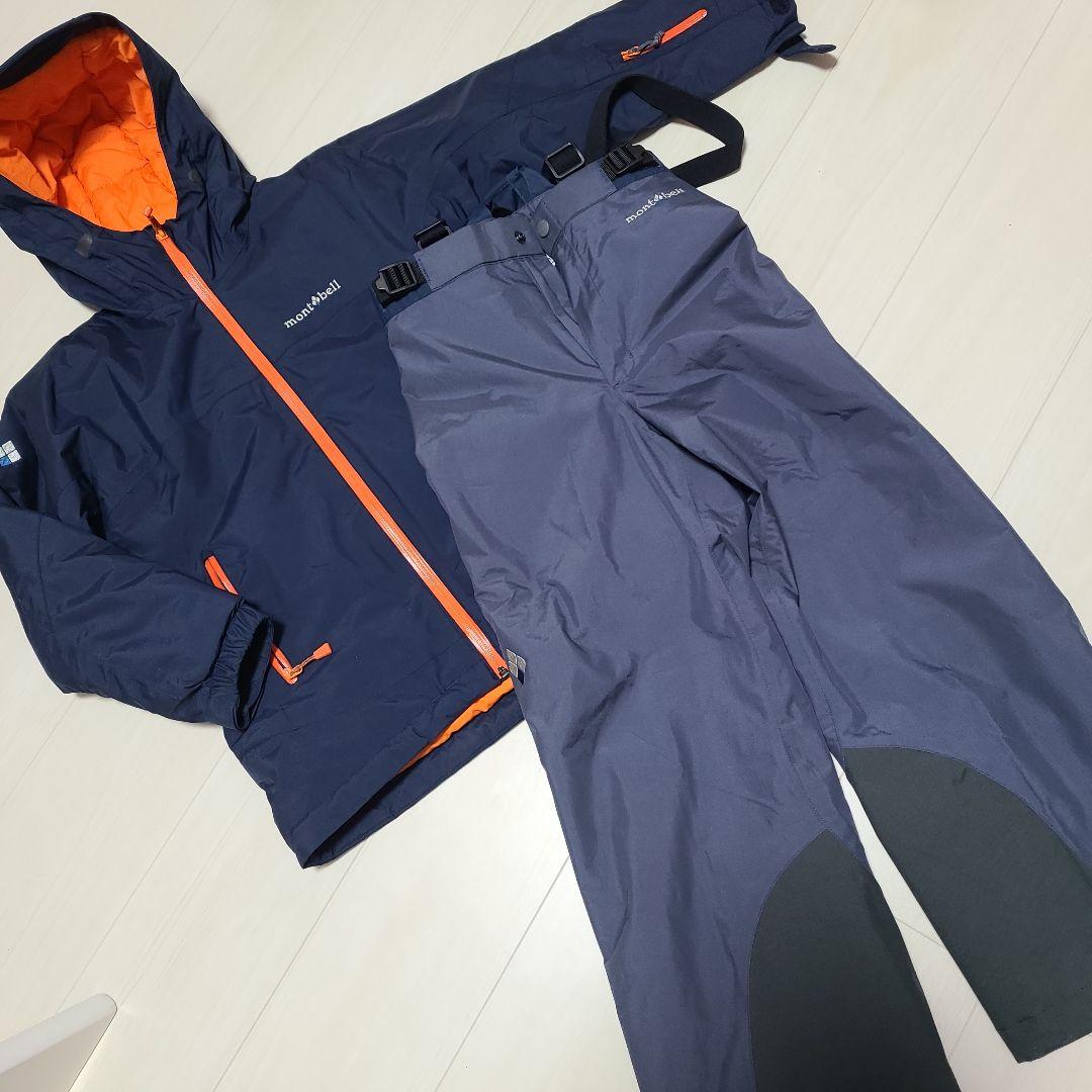mont-bellモンベル スノーウエアセットアップ　パウダーライトビブ130