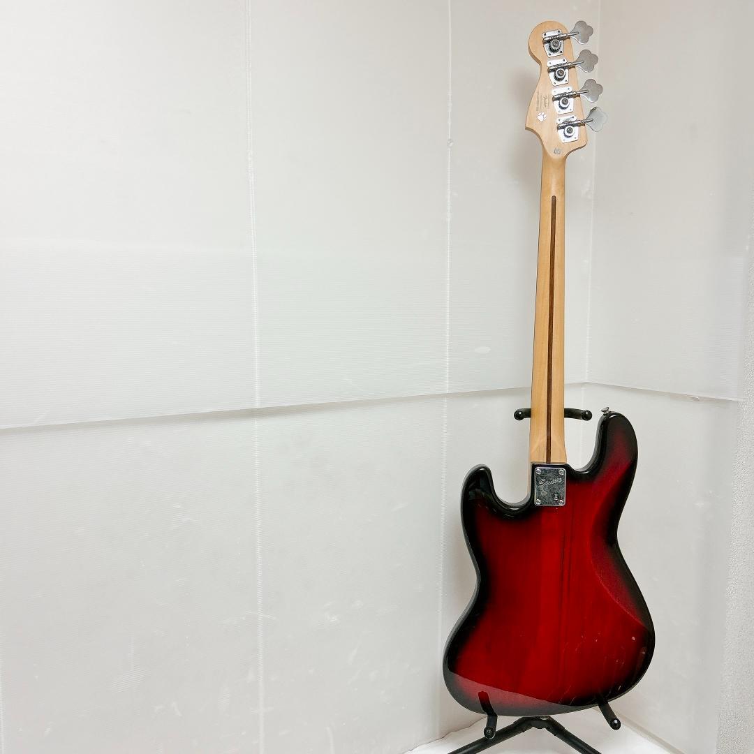 美品 Squier スクワイヤー ジャズベース ジャズベ 赤 レッド