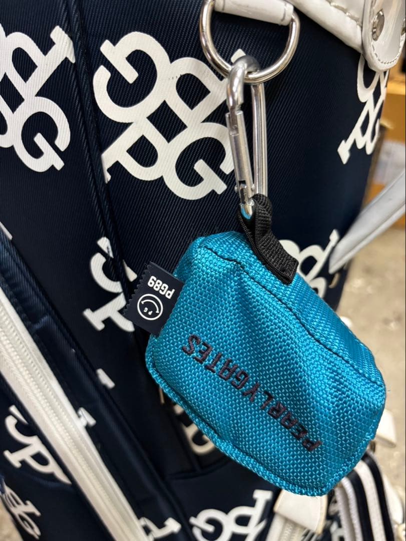 PG キャディバッグ ネイビー/ホワイト