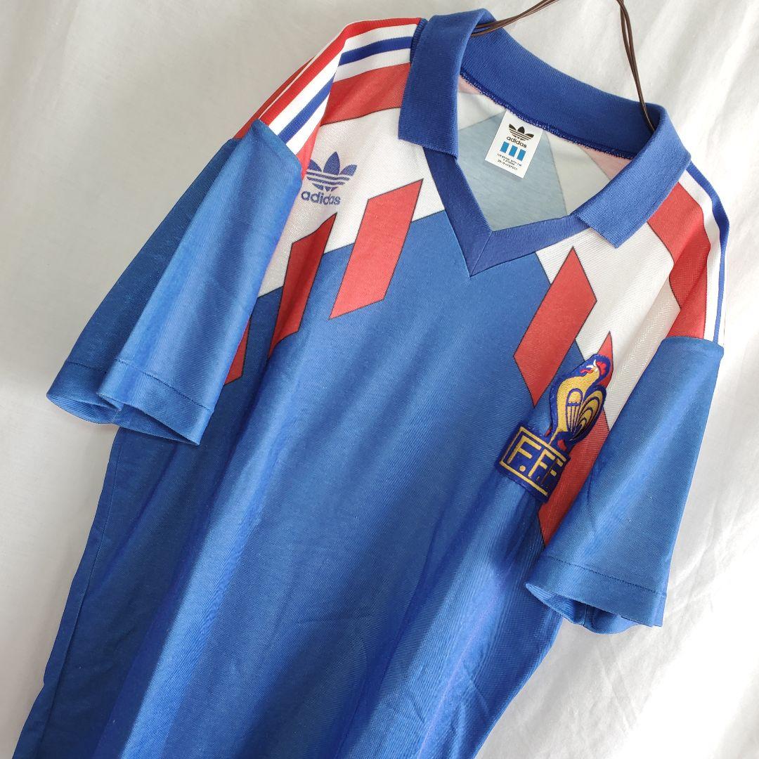 90s アディダス　adidas フランス代表 ウェア青 サッカー ユニフォーム