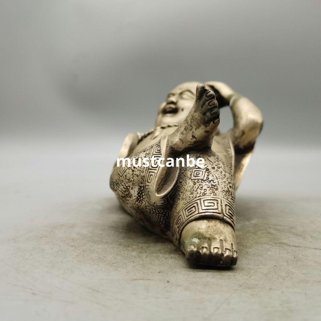 仏教美術 仏像 高枕憂いなし弥勒仏 客間お 茶台 事務机 工芸品 置物