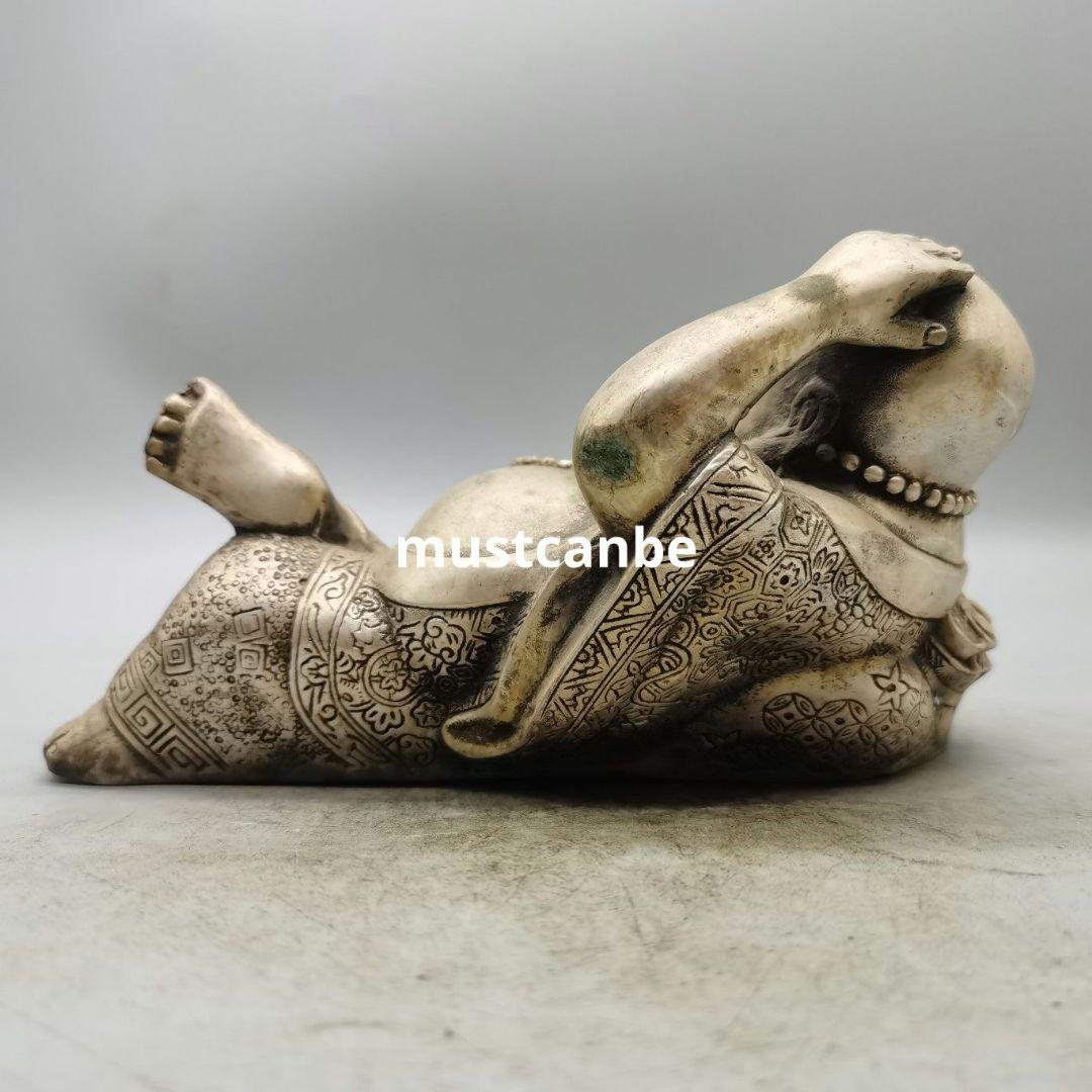 仏教美術 仏像 高枕憂いなし弥勒仏 客間お 茶台 事務机 工芸品 置物