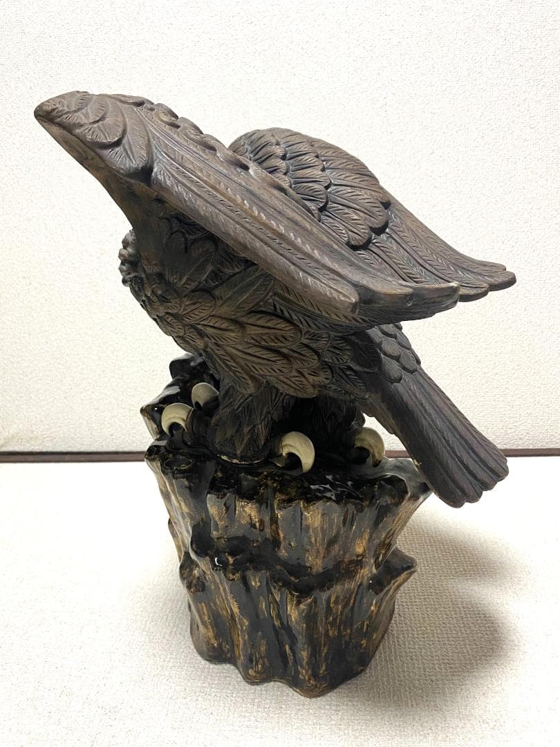 鷲の置物 インテリア 彫刻風 オブジェ