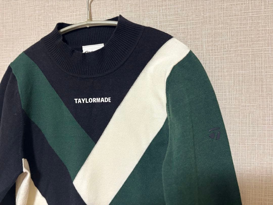 【TaylorMade】カラーブロックモックセーター