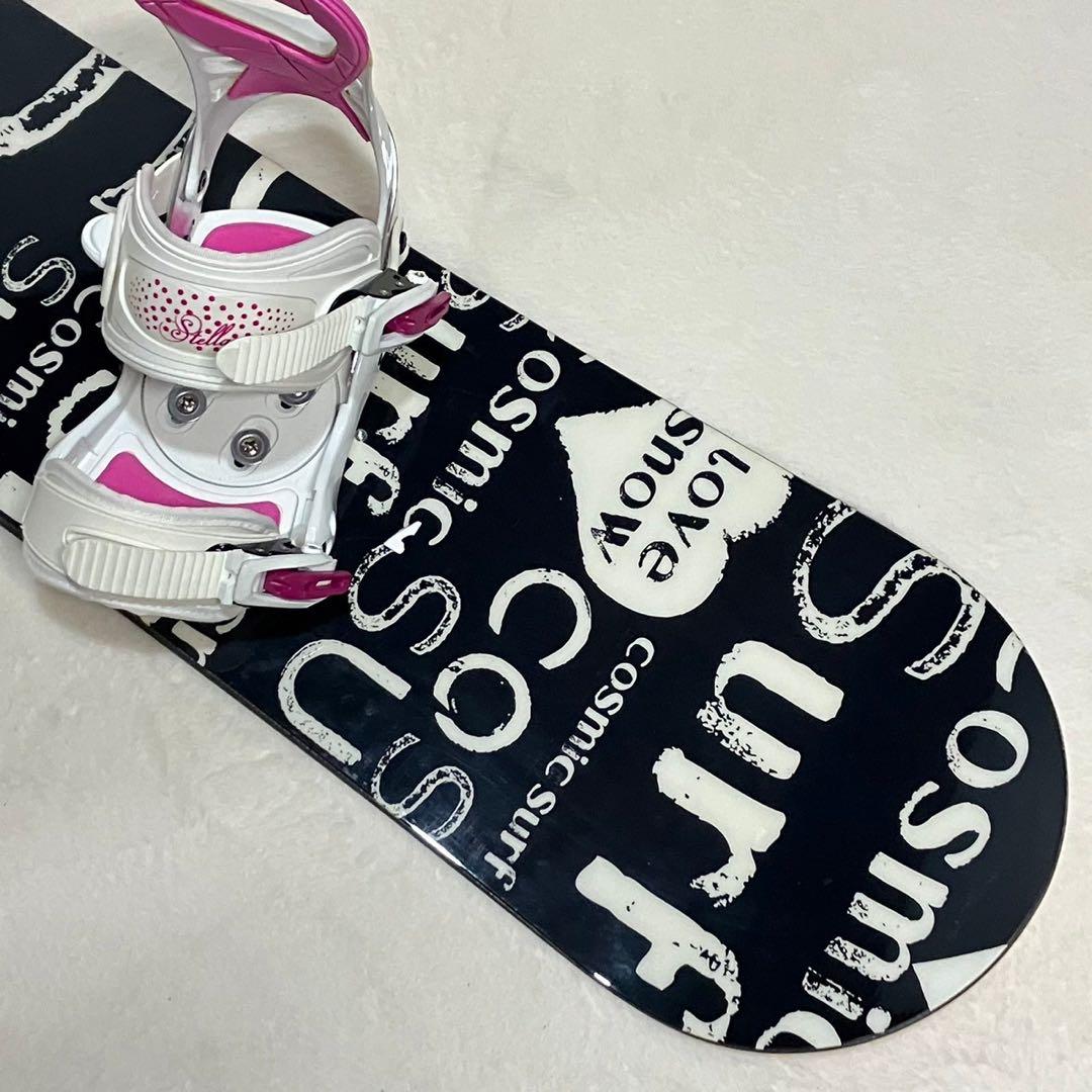 2点まとめ Cosmic surf 144cm stella スノボ セット