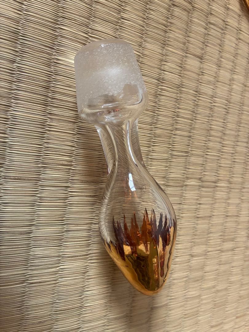 ベネチアングラス　ピンク花柄　セット