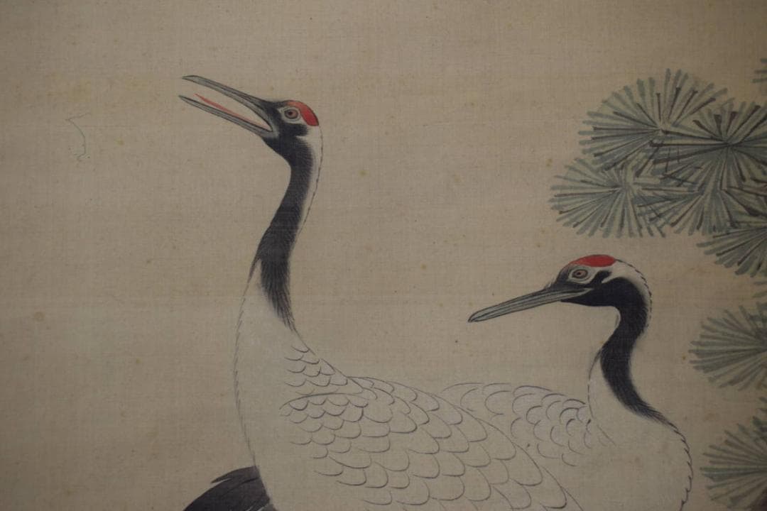 【真作】土佐光貞/高砂松竹梅鶴亀図/祝事掛/三幅対/掛軸☆宝船☆Y-811　JM