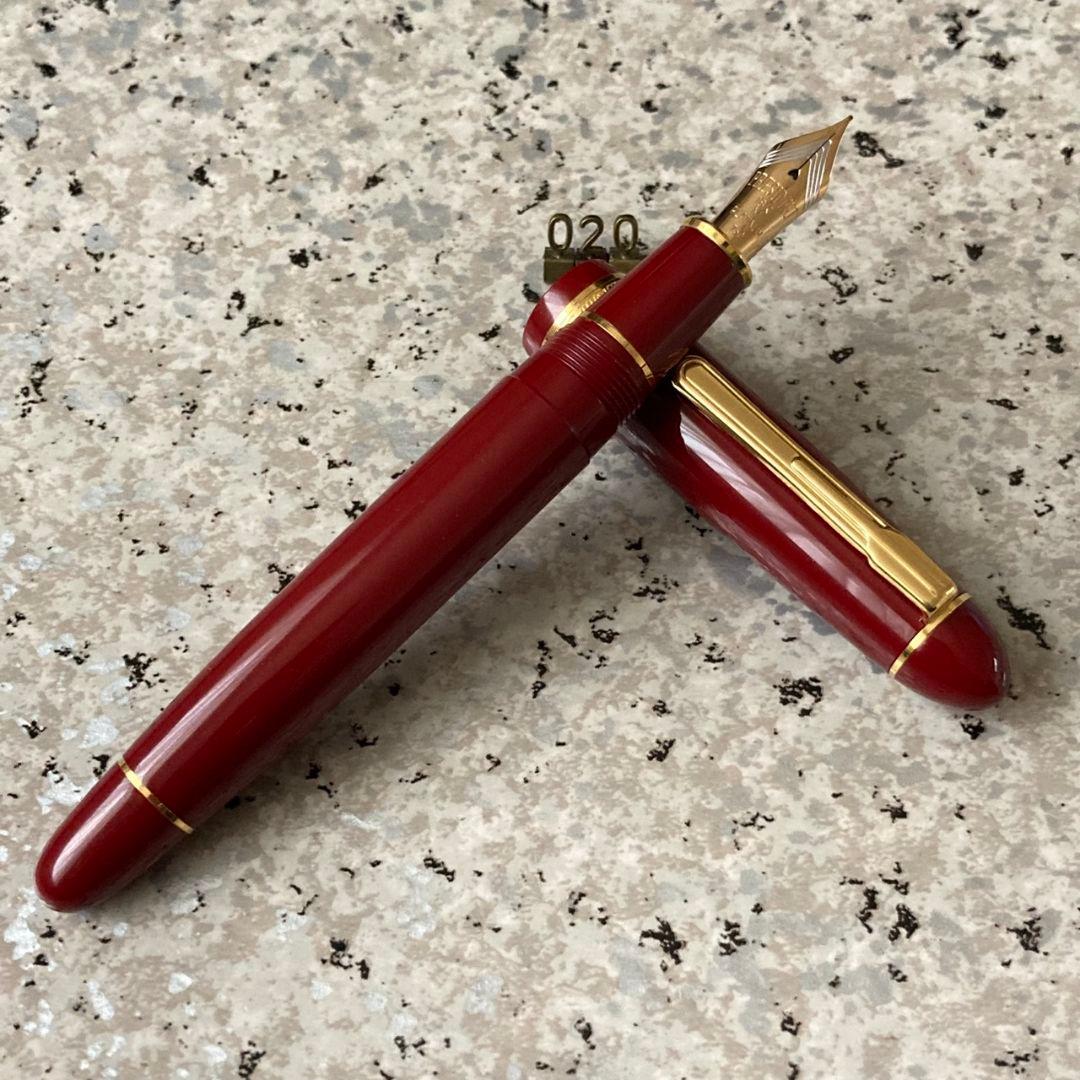 #020 オーバーホール済み 万年筆 PLATINUM プレジデント 18k