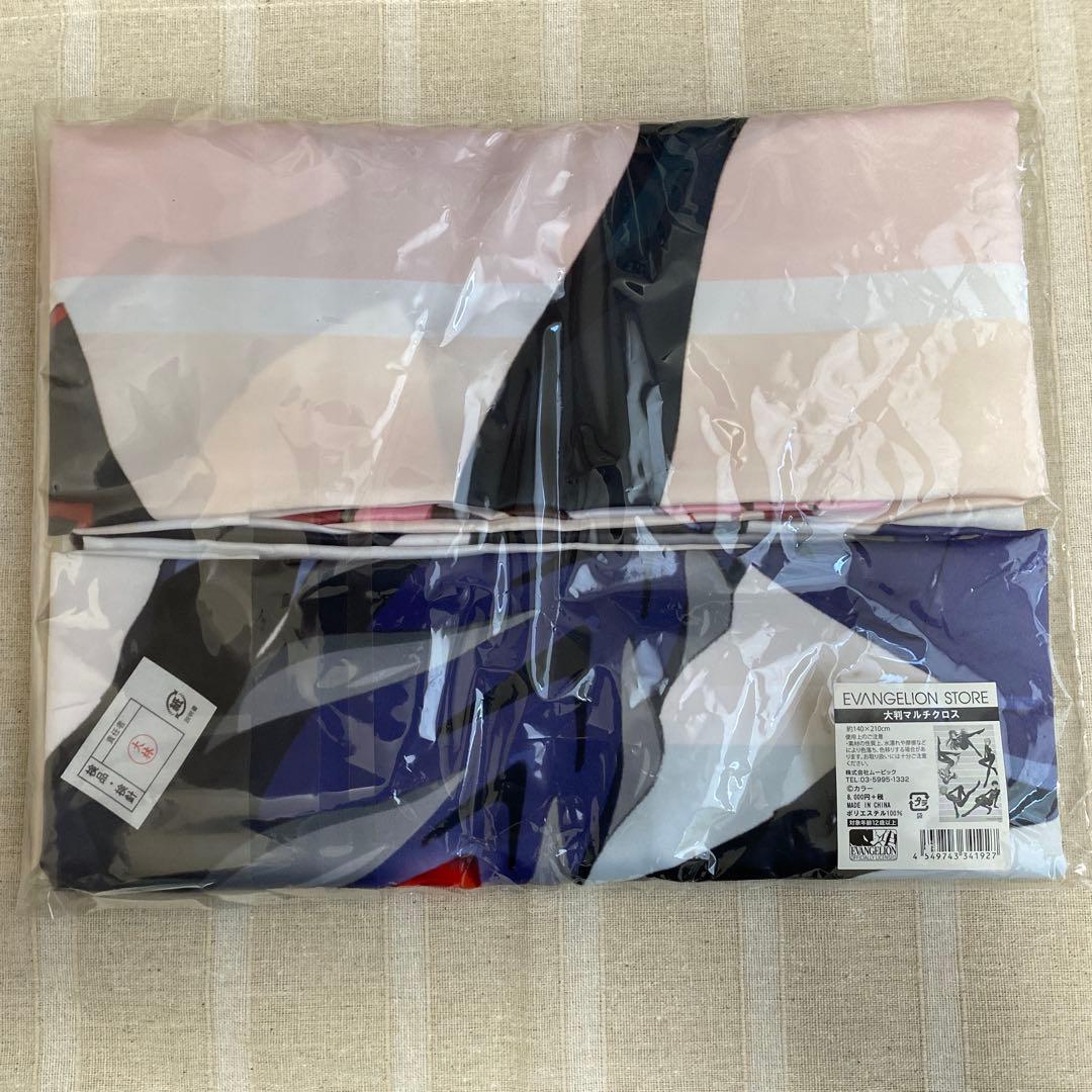 匿名配送 エヴァンゲリオンストア限定 大判マルチクロス ラジオ 缶バッジ 3点