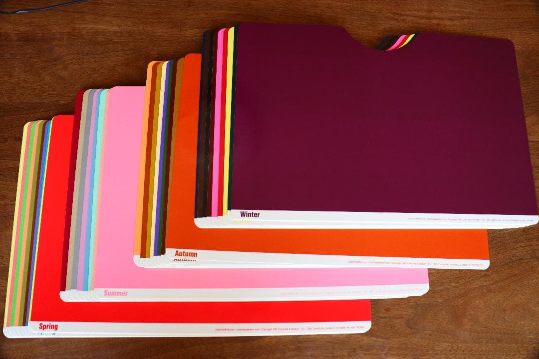 パーソナルカラー診断　パーフェクトカラー・チンボードカード【36色】