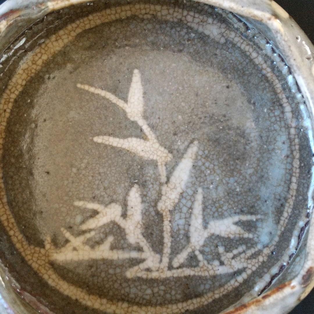 特別出品 桃山～江戸初期 鼠志野 足つき向付 美術館級 古箱 骨董