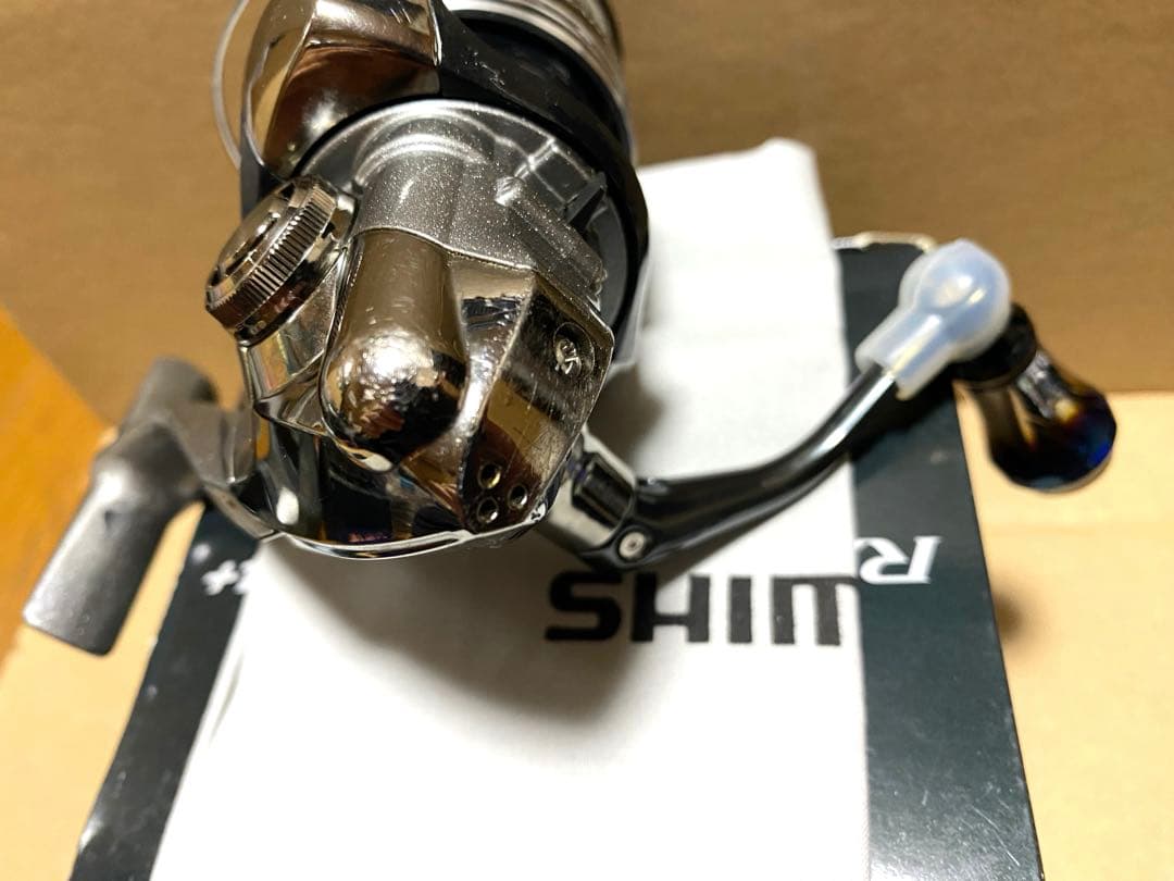 大幅値下げ‼️機関良好‼️シマノ12レアニウム2500S ハンドルノブカスタム